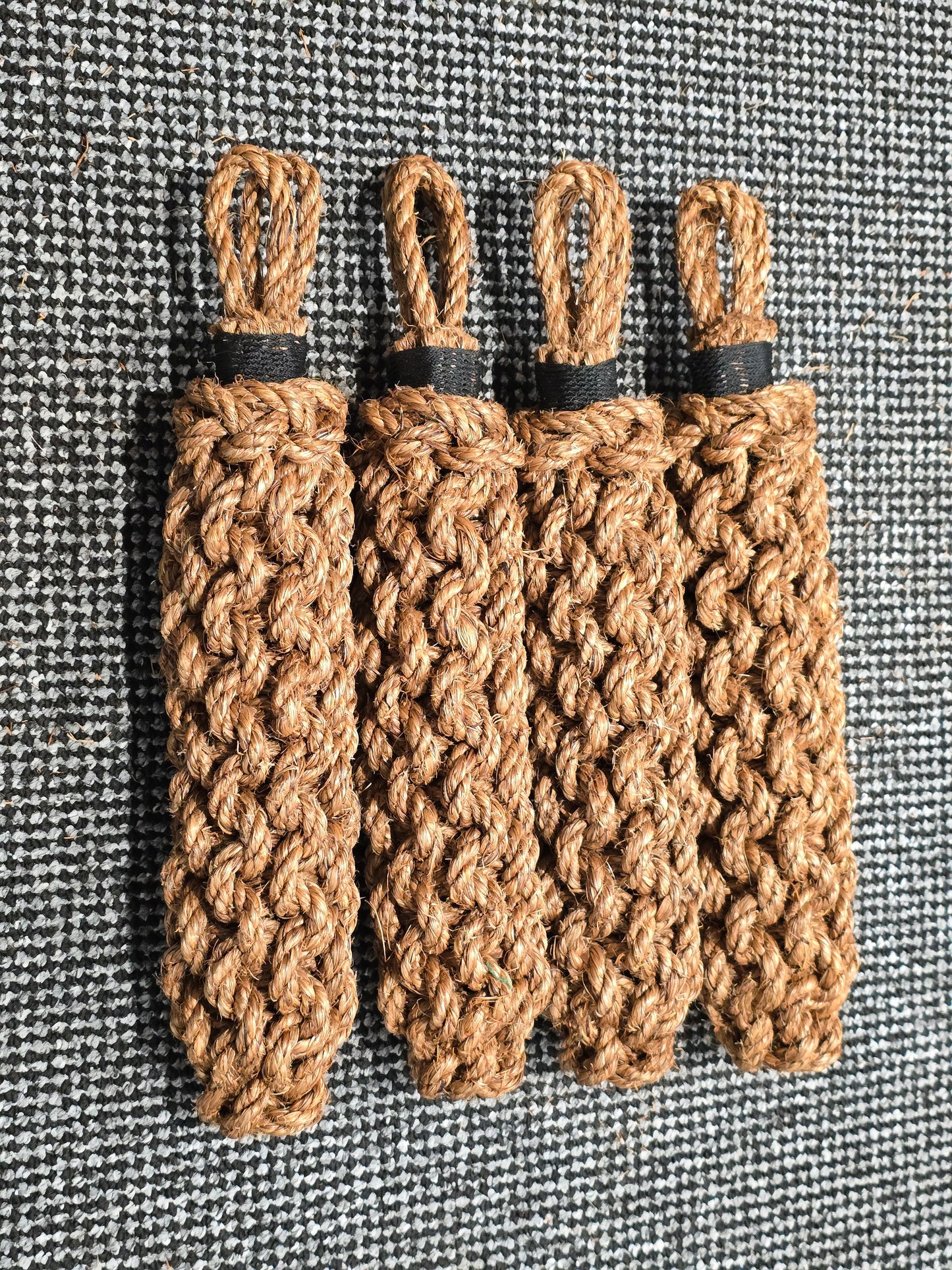 Narrowboat Side Fender - Natural Manila Rope 17" long - Four Pack