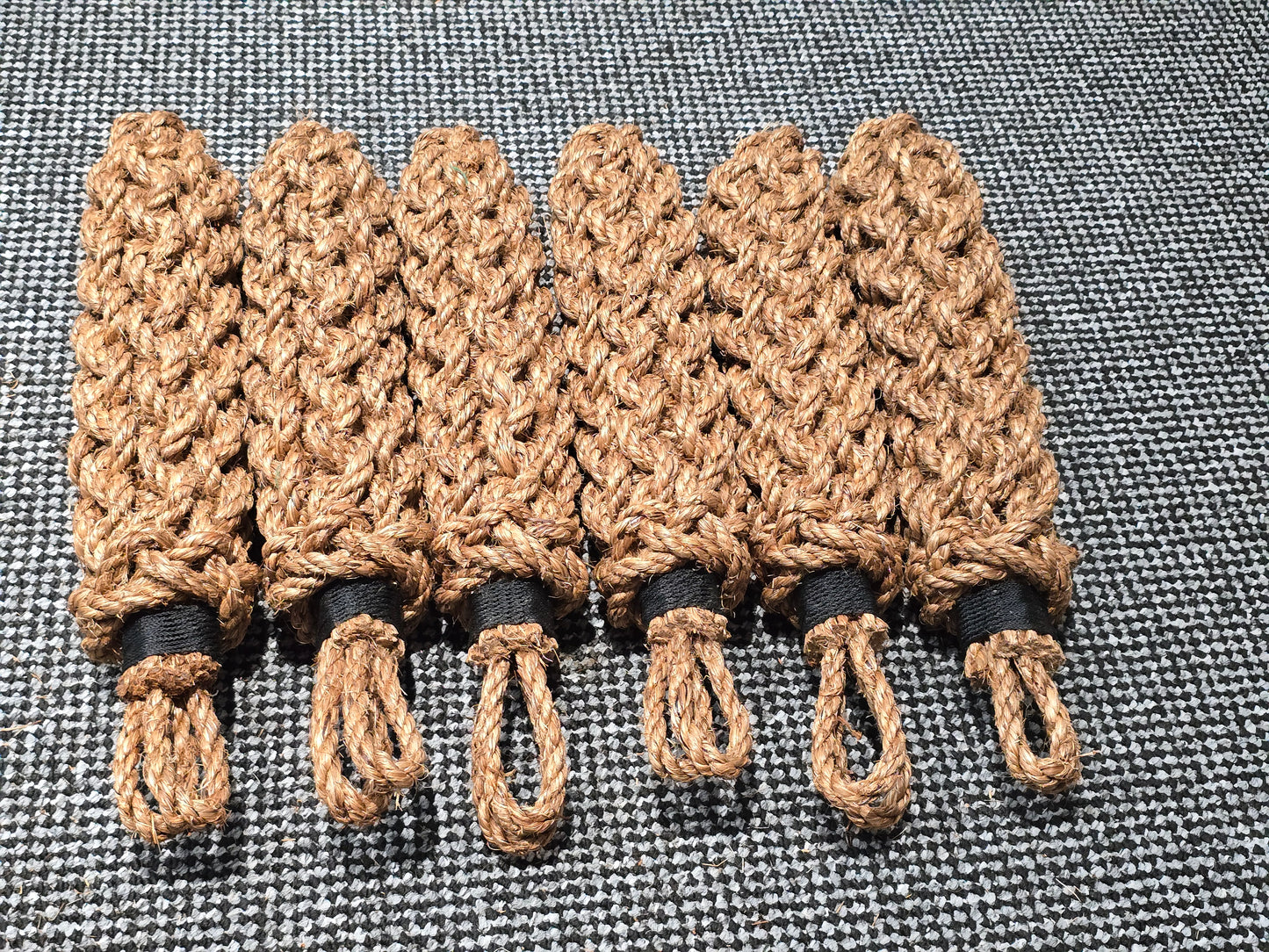 Narrowboat Side Fender - Natural Manila Rope 17" long - Six Pack