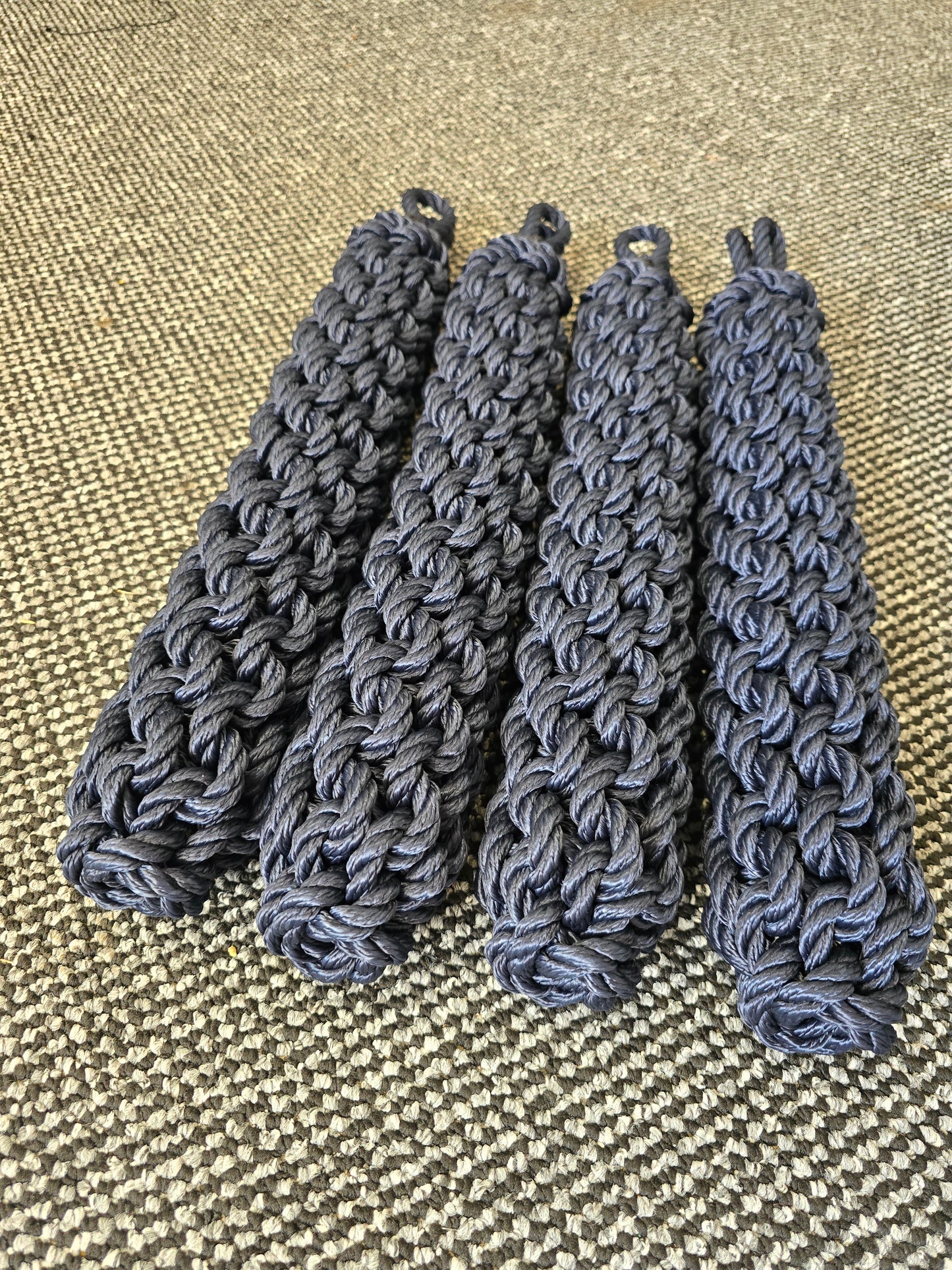 Narrowboat Side Fender - Navy Blue - 22" long - Four Pack