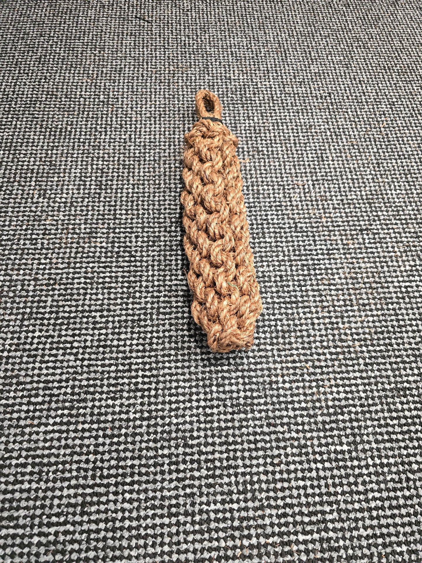 Narrowboat Side Fender - Natural Manila Rope 17" long