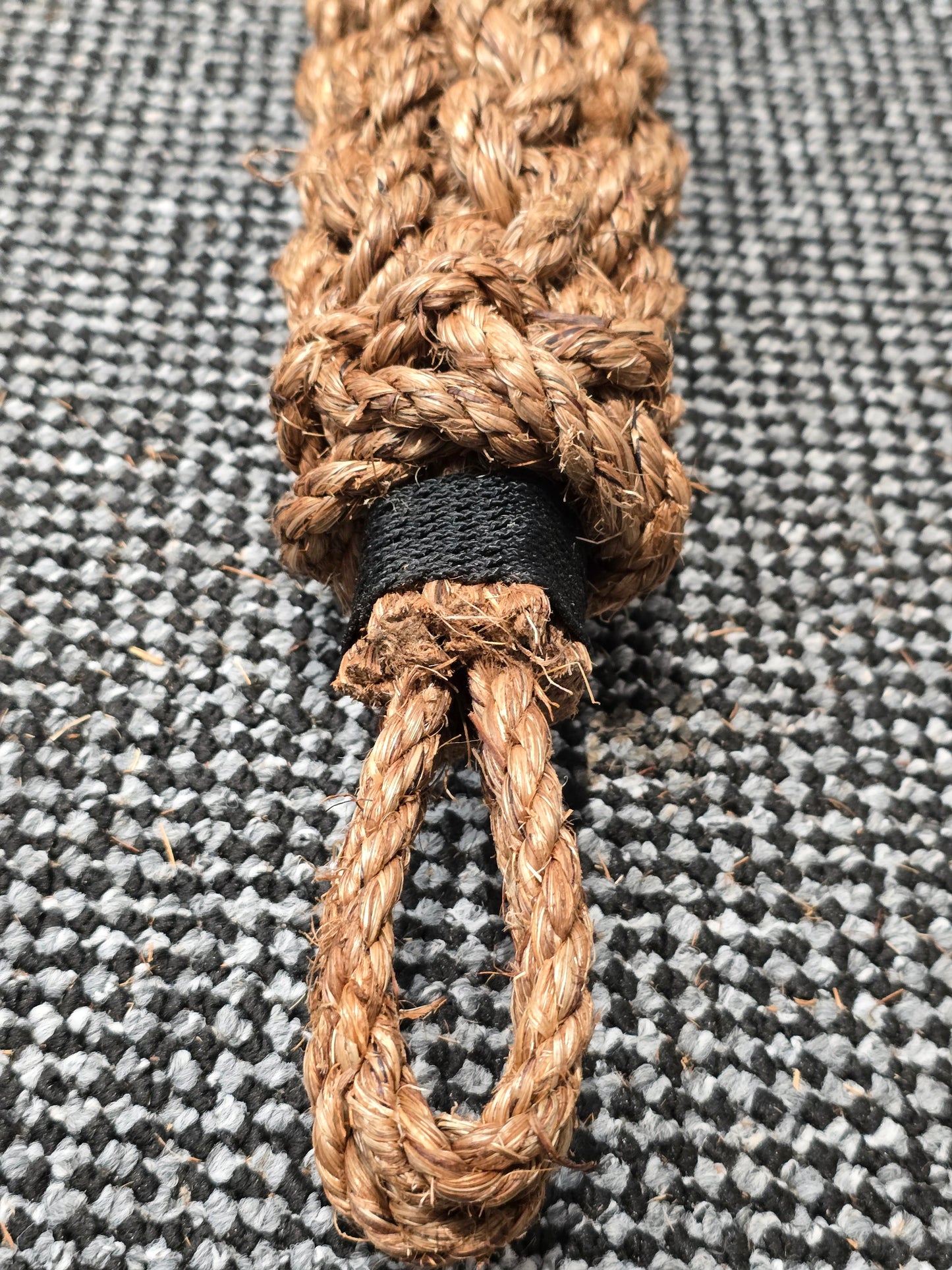 Narrowboat Side Fender - Natural Manila Rope 17" long