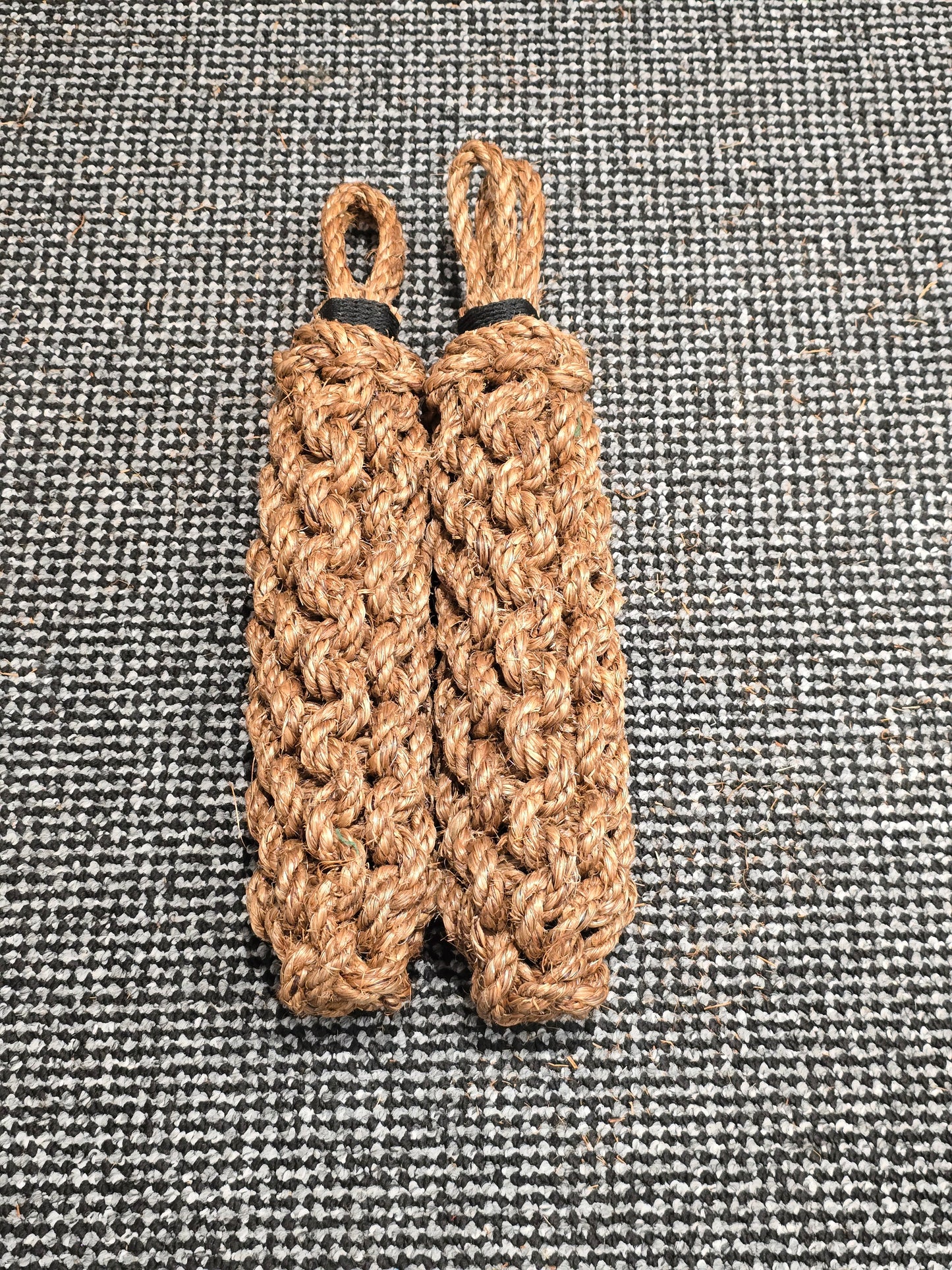 Narrowboat Side Fender - Natural Manila Rope 17" long - Twin Pack