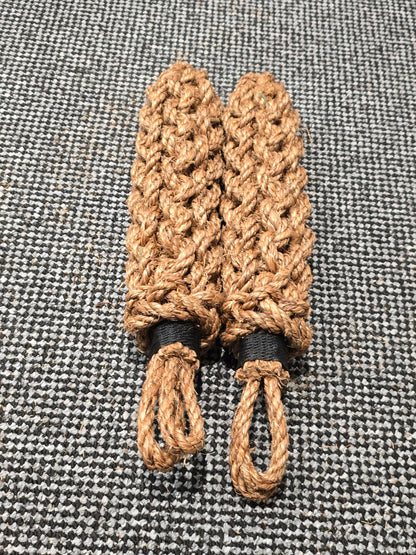 Narrowboat Side Fender - Natural Manila Rope 17" long - Twin Pack