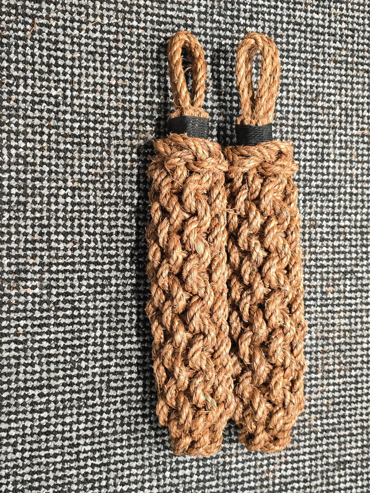 Narrowboat Side Fender - Natural Manila Rope 17" long - Twin Pack