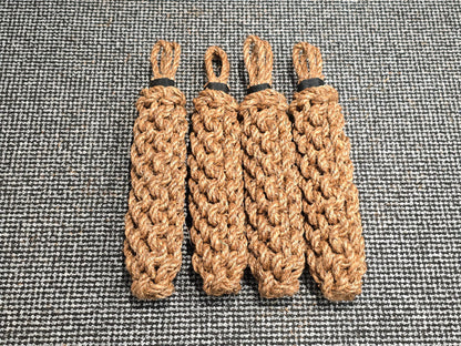 Narrowboat Side Fender - Natural Manila Rope 17" long - Four Pack
