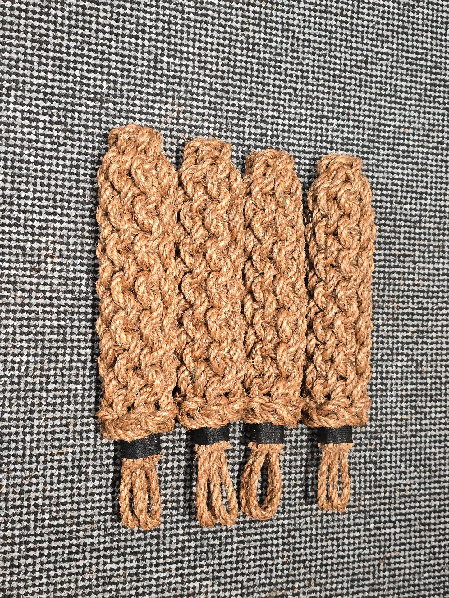 Narrowboat Side Fender - Natural Manila Rope 17" long - Four Pack