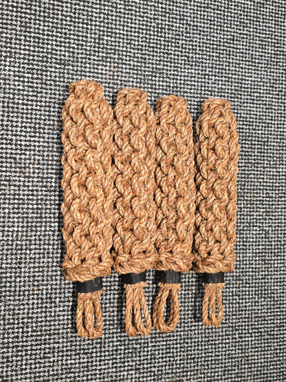 Narrowboat Side Fender - Natural Manila Rope 17" long - Four Pack