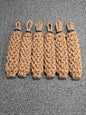 Narrowboat Side Fender - Natural Manila Rope 17" long - Six Pack